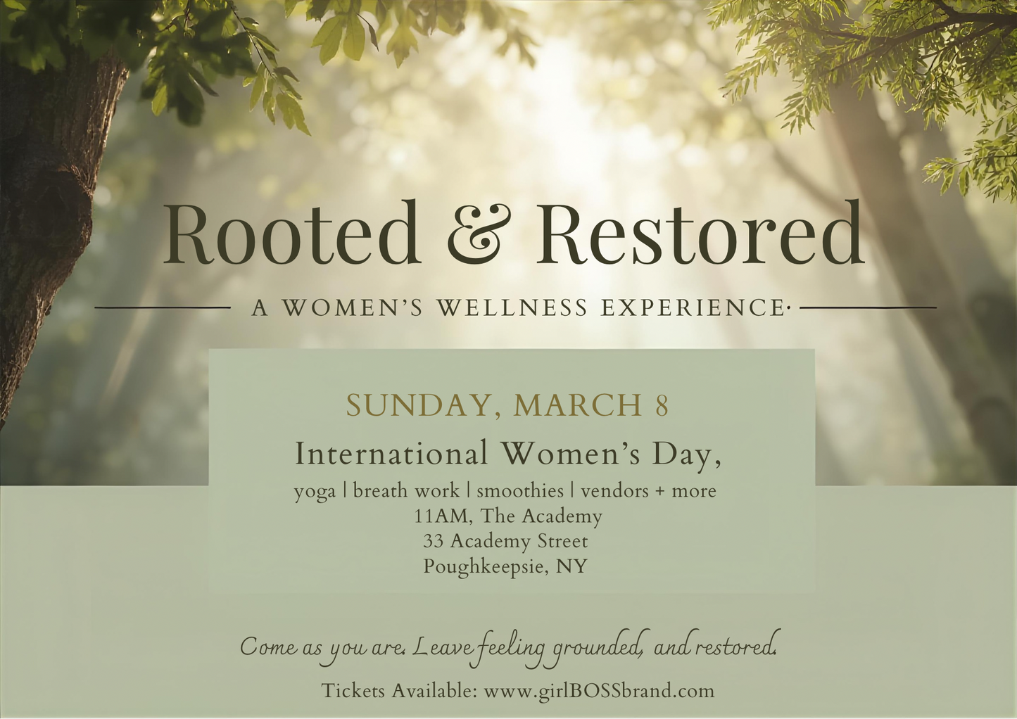 Rooted and Restored: A Women’s Wellness Experience